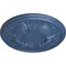 Ekena Millwork Wakefield Ceiling Medallion (Fits Canopies up to 3 5/8"), Hnd-Painted Americana, 11 3/4"OD x 1 1/4"P CM11WAAMF - alternate 2